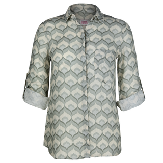 The Kelly  Shirt Fleurs 100% Linen