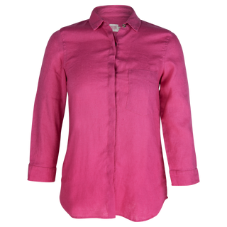 The Kelly  Shirt Fushia 100% Linen