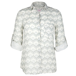 The Kelly  Shirt Fleurs 100% Linen