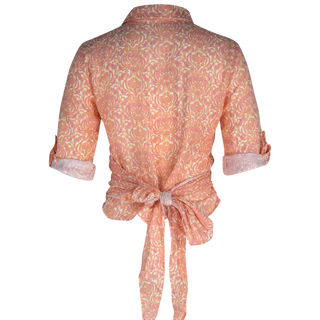 The Maggie Wrap Shirt Tiamo 100% Linen