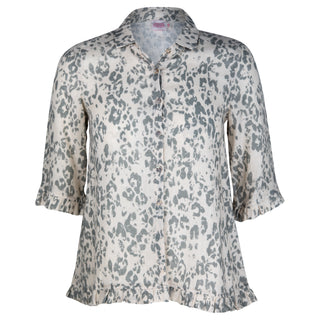The Rose Ruffle Shirt Embu 100% Linen