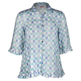 The Rose Ruffle Shirt Quinton 100% Linen