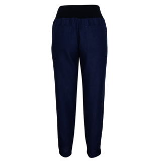The Gerri Pants Indigo 100% Linen