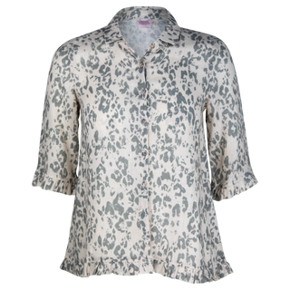 The Rose Ruffle Shirt Embu 100% Linen