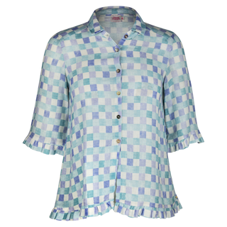 The Rose Ruffle Shirt Quinton 100% Linen
