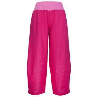 The Lotti Pants Pants Fuchsia 100% Linen