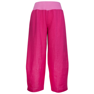 The Lotti Pants Pants Fuchsia 100% Linen