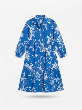Chiara Tiered Dress Royal Blue
