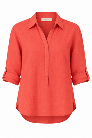 Ella Mandarin Tab Shirt