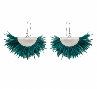 Marz Asst Ostrich Feather Earings