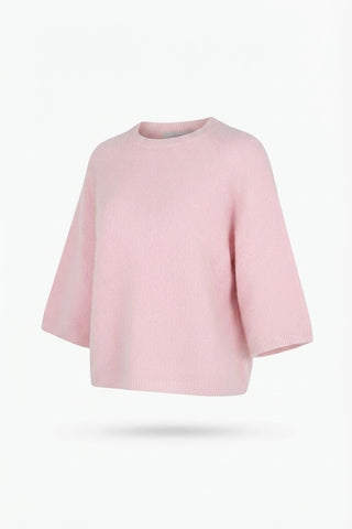 Anita 3/4 Length Slve Sweater Soft Pink