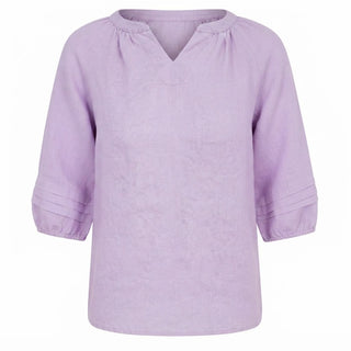 Tanya Blouse in Lilac 100% LinenPL