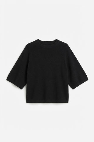 Anita 3/4 Length Slve Sweater Black