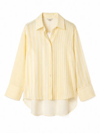 Stephanie Oversized Stripe Shirt Yellow