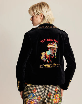 Daphne Velvet Black Jacket