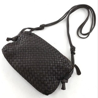 Concy Dbrown Weave Node Vintage Bag