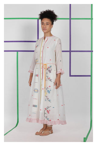 Kelesy Handwoven Shirt Dress