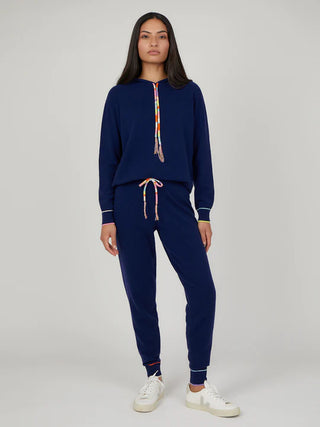 CC Louella Navy Multi Piped Pants