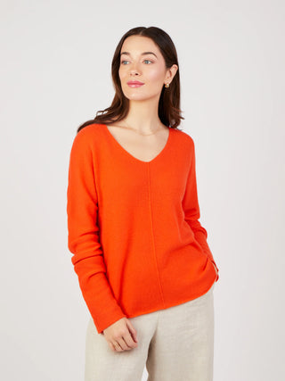 Corrie Tangerine Cashmere Jumper