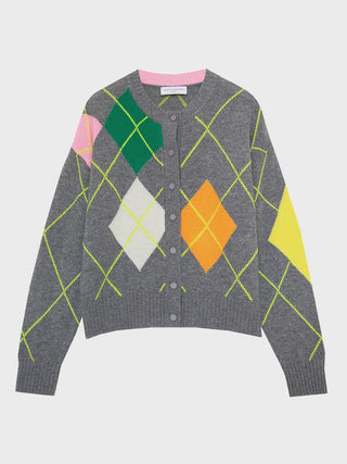 Lola Storm Grey Wool Cashmere Cardigan
