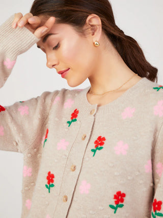 Freya Flower Sand Cardigan