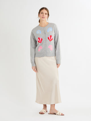 Nelly Grey Mist Cardigan