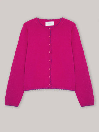 Iona Winter Berry Cashmere Cardigan