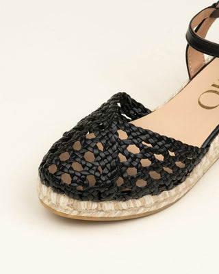 Copitre Low Wedge Espadrilles Black