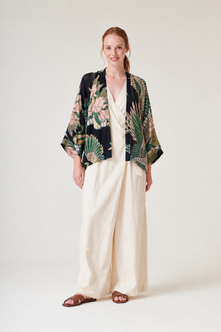 Crane Emerald Kimono