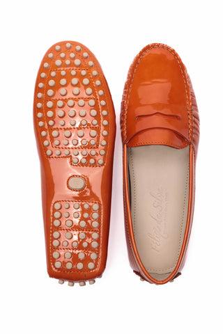 Felix Da Silva Patent Leather Orange