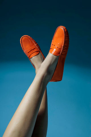 Felix Da Silva Patent Leather Orange