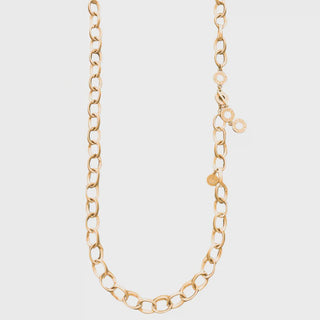 Essentials Book Necklace - Matt gold plated - 95 CM