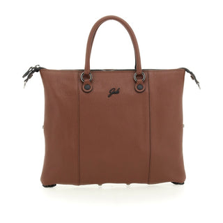 G3 +Md Bull Blk Leather Brown Shopper
