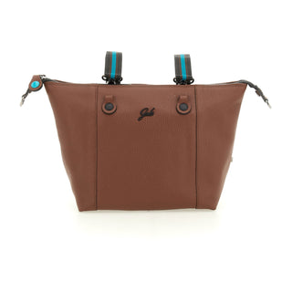 G3 +Md Bull Blk Leather Brown Shopper