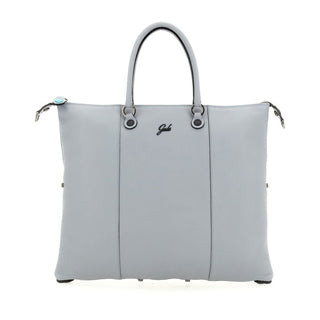 G3+ Md Bull Blk Leather Grey Bag