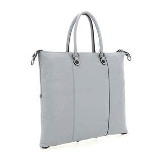 G3+ Md Bull Blk Leather Grey Bag