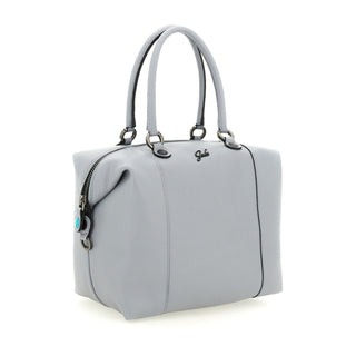 G3+ Md Bull Blk Leather Grey Bag