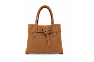 Beyonce Md Buckle Leather Brown Bag