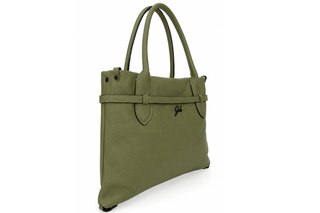 Beyonce Md Buckle Leather Green Bag