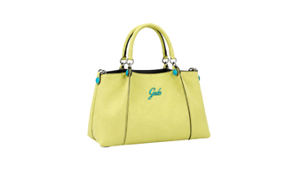 Soleil Md Bull Leather Citron Bag