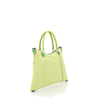 Thamara Md Leather Citron Ciber Lime Shopper