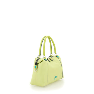 Thamara Md Leather Citron Ciber Lime Shopper