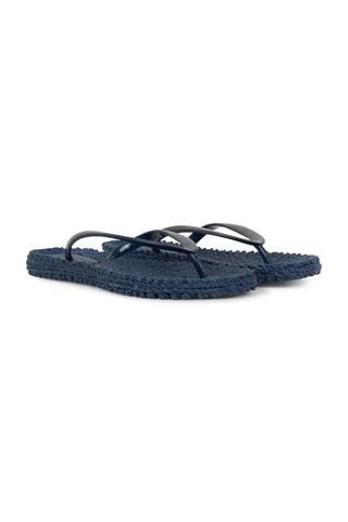 Metallic Flip Flop Indigo