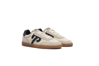 Gong  Cream/navy Beige Sneaker