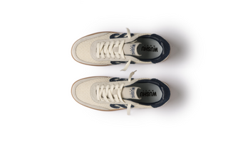 Gong  Cream/navy Beige Sneaker