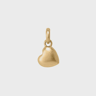 Essentials Heart Charm - Matt gold plated