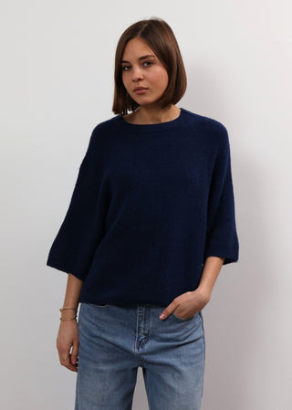 Anita 3/4 Length Slve Sweater Navy