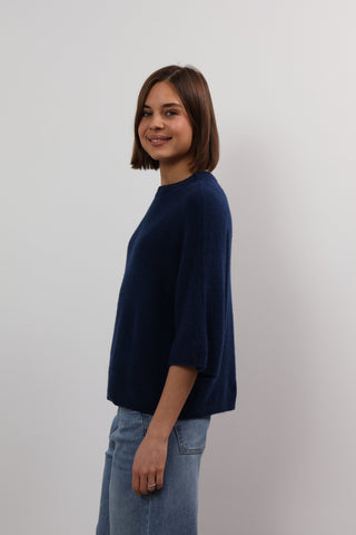 Anita 3/4 Length Slve Sweater Navy