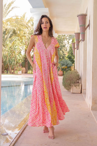 Iris Pink Maxi Dress