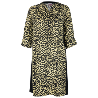 Ava Midi Dress Kilifi/black Panel 100 Linen